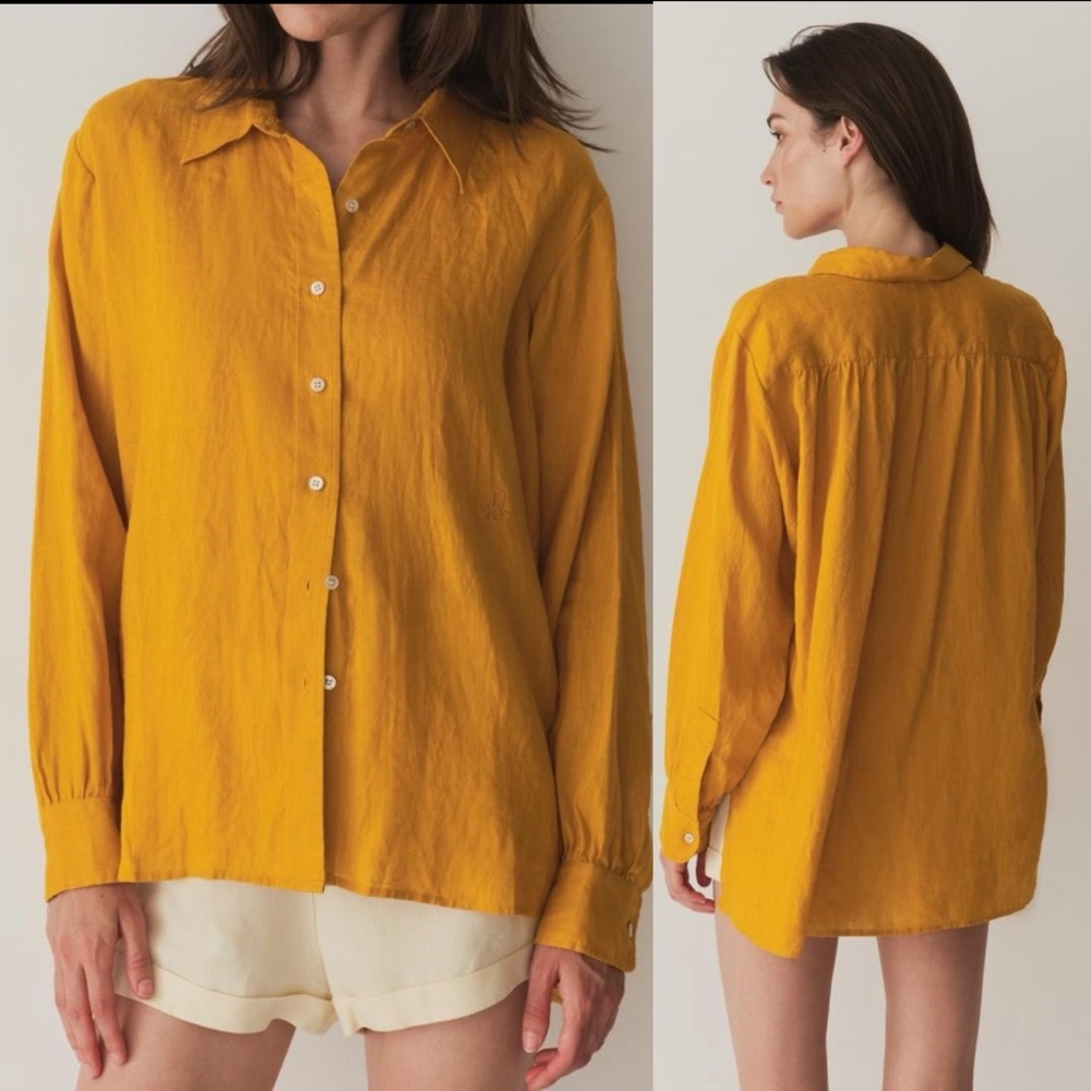 Doen Hava Linen Top Sunflower - Picture 6 of 10